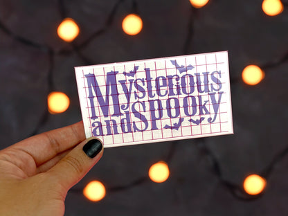 Mysterious and Spooky Vinyl Decals