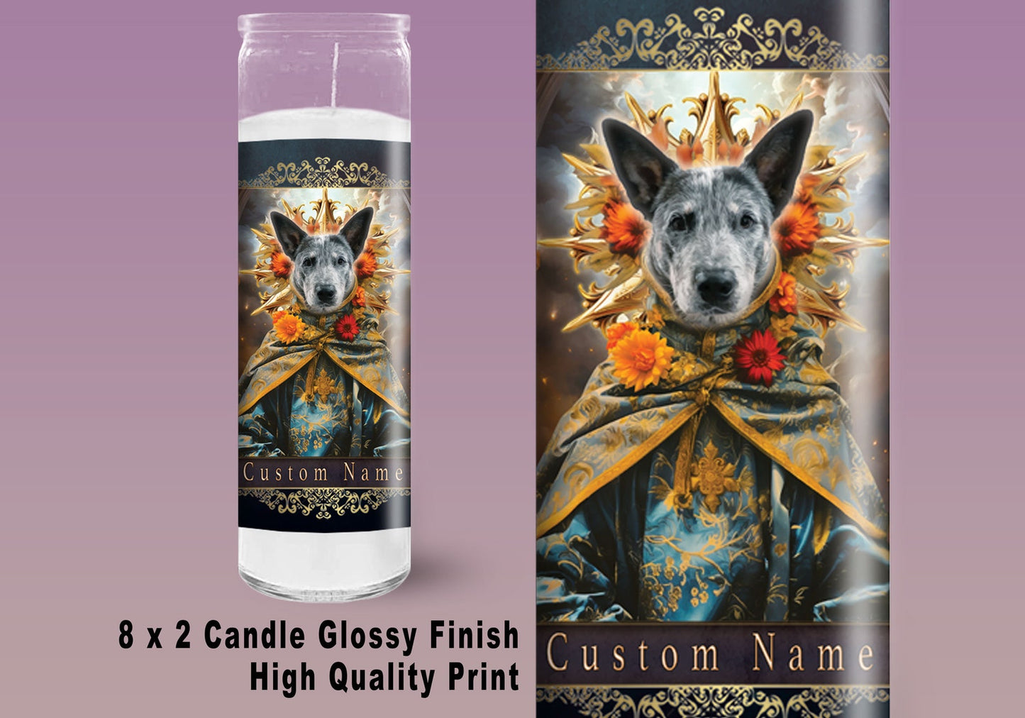 Custom Pet Saint Prayer Candle