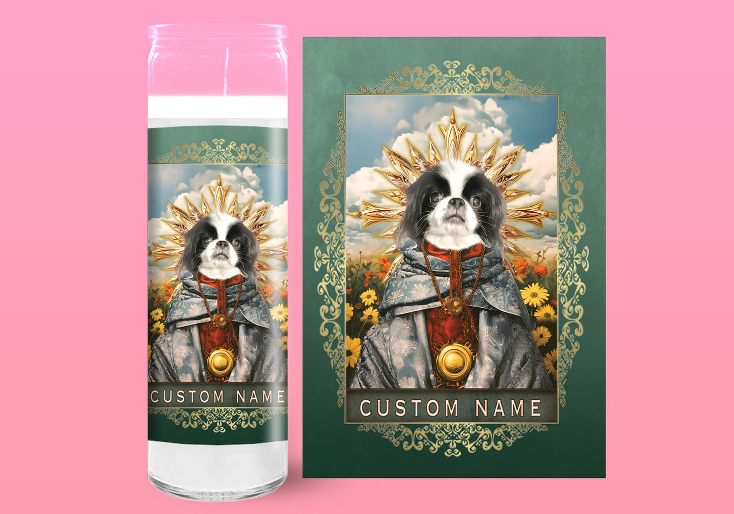 Custom Pet Saint Prayer Candle