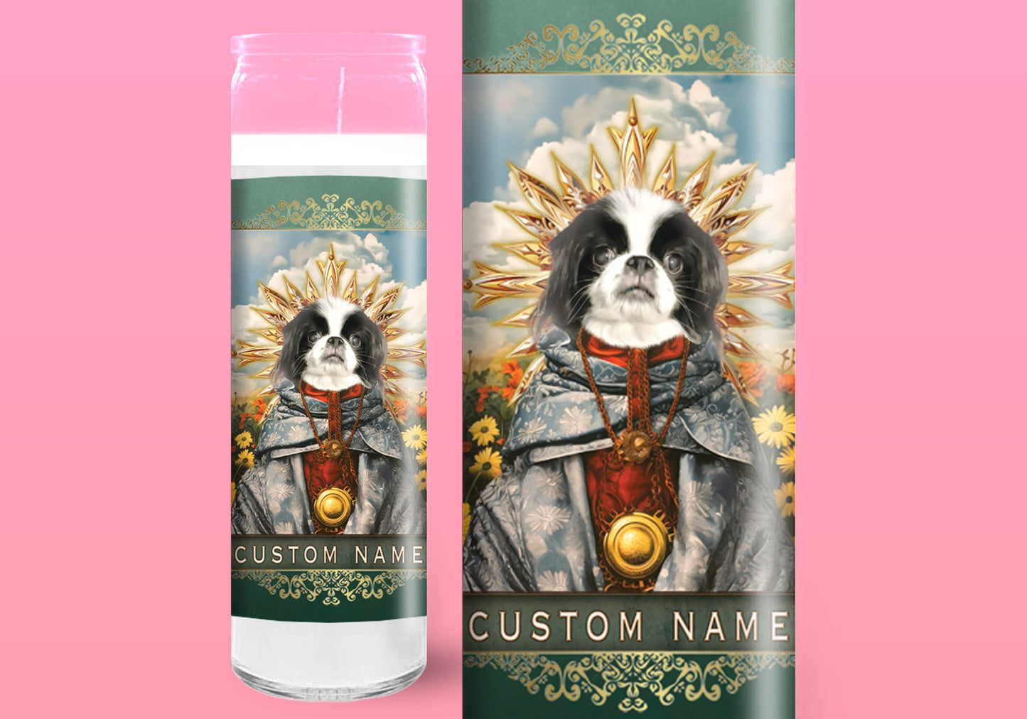 Custom Pet Saint Prayer Candle