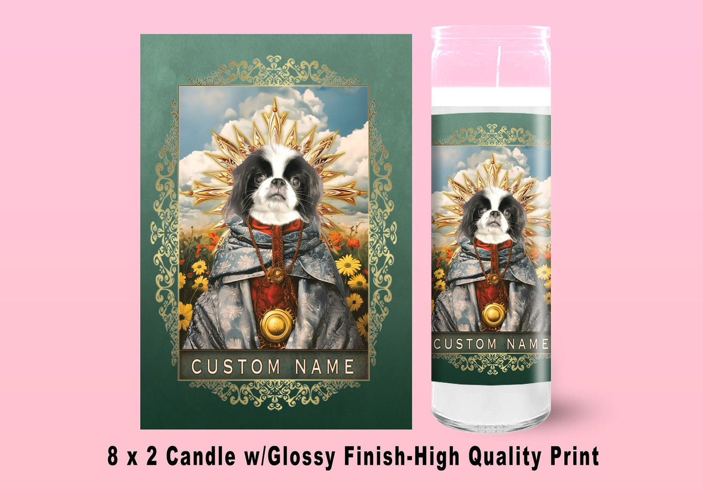 Custom Pet Saint Prayer Candle