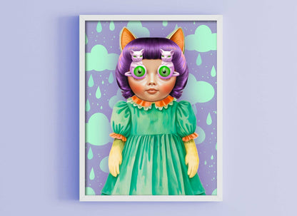 Whimsical Retro Kitsch Wall Art