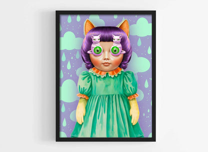 Whimsical Retro Kitsch Wall Art