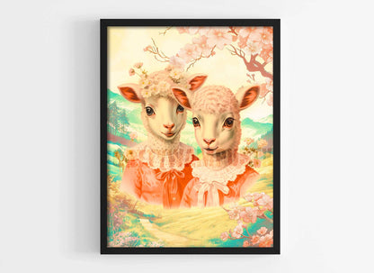 Anthropomorphic Lamb Fine Art Print