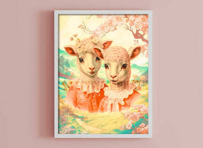 Anthropomorphic Lamb Fine Art Print