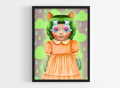 Whimsical Retro Kitsch Wall Art
