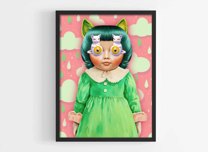 Whimsical Retro Kitsch Wall Art