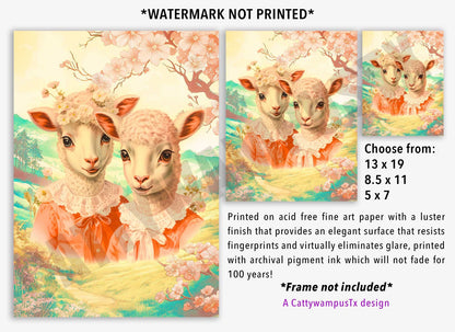 Anthropomorphic Lamb Fine Art Print