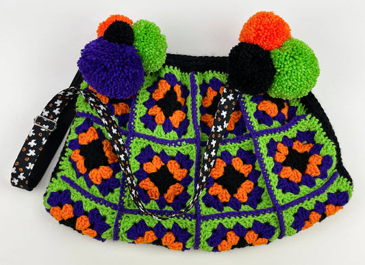 Vintage Halloween Inspired Crochet Crossbody Bag