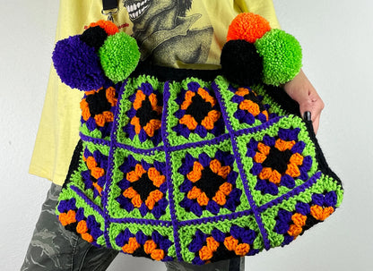 Vintage Halloween Inspired Crochet Crossbody Bag