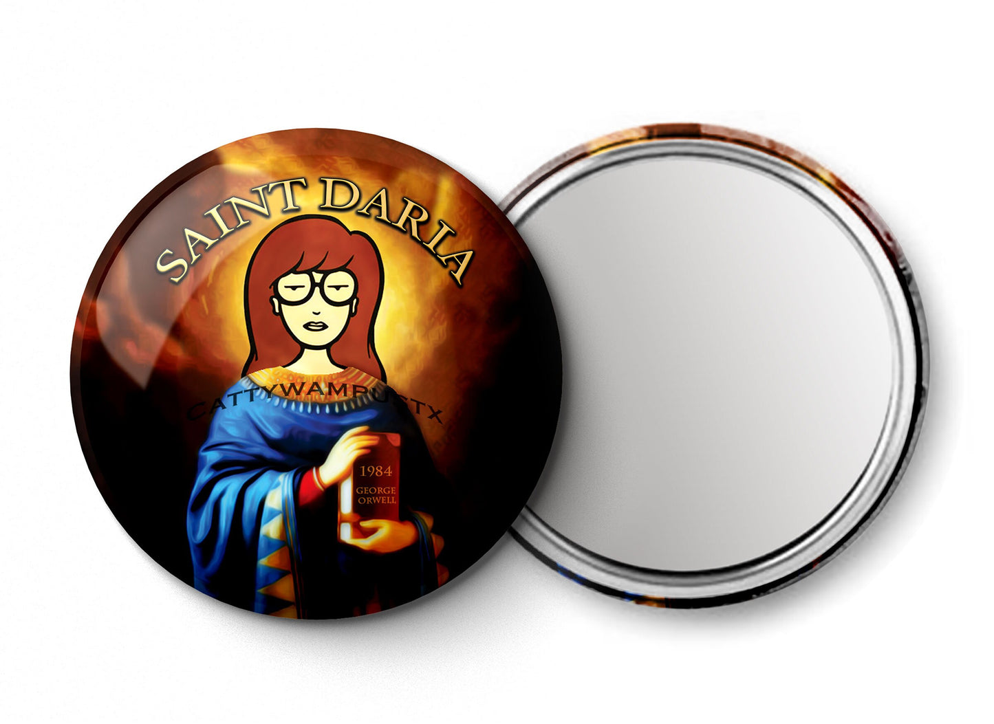 Daria  - Pocket Mirror, Magnet, and or  Pin Back Button