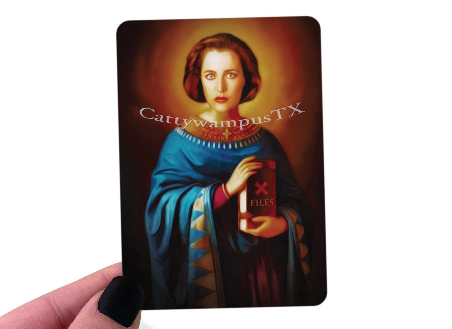 X-Files Sticker, Saint Dana Scully, Saint Fox Mulder