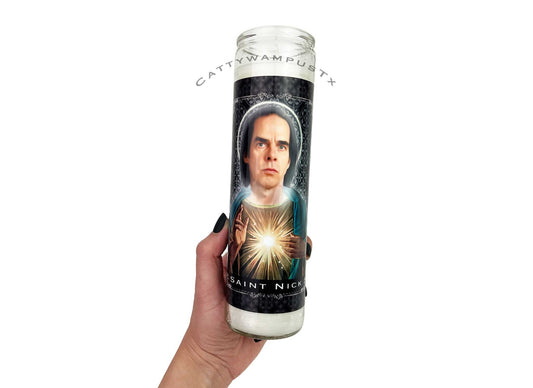 Nick Cave Prayer Candle | Celebrity Saint Devotional Candle | Goth | Post Punk