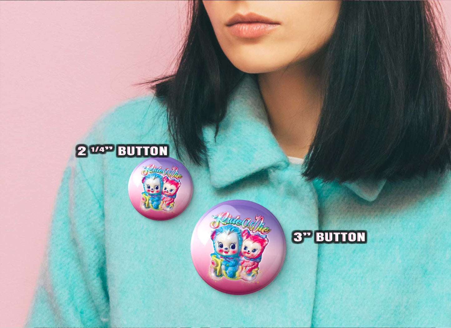 Best Friends - Pocket Mirror, Magnet, and or  Pin Back Button