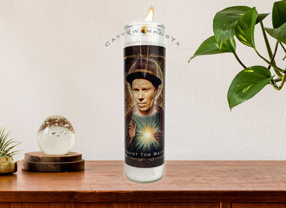 Tom Waits Devotional Prayer Candle | Celebrity Saint Candle