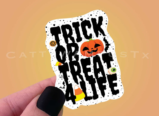 Halloween Trick or Treat Sticker