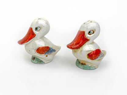 Vtg Hand Painted , Vintage Figurine  DoDo Birds Salt & Pepper Shakers | Duck Pelican Made in Germany | Ceramic Mid Century Decor | Vintage
